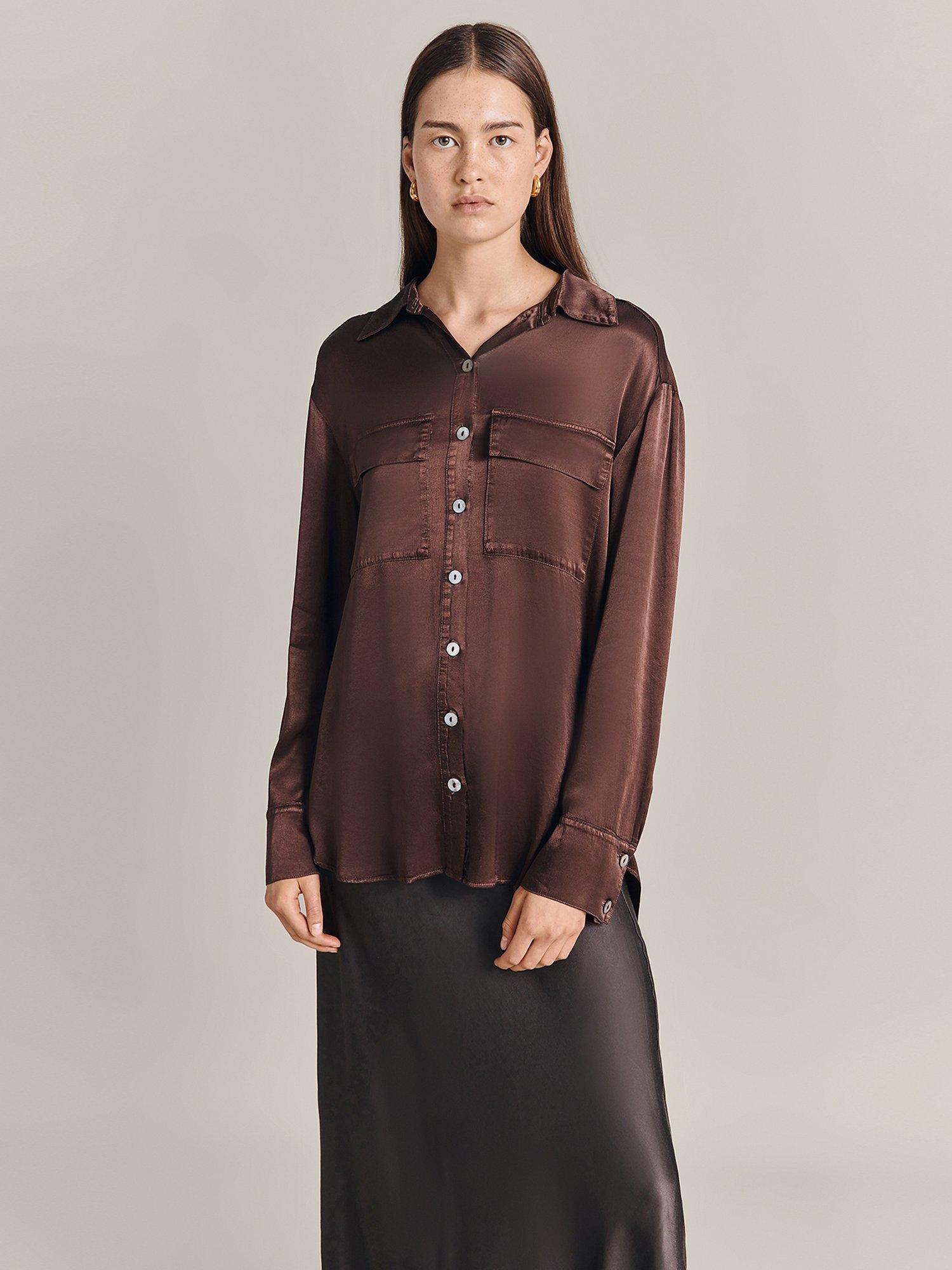 Ghost Cora Shirt, Dark Aubergine, XS