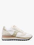 Saucony Jazz Triple Leather Trainers, White/Gold