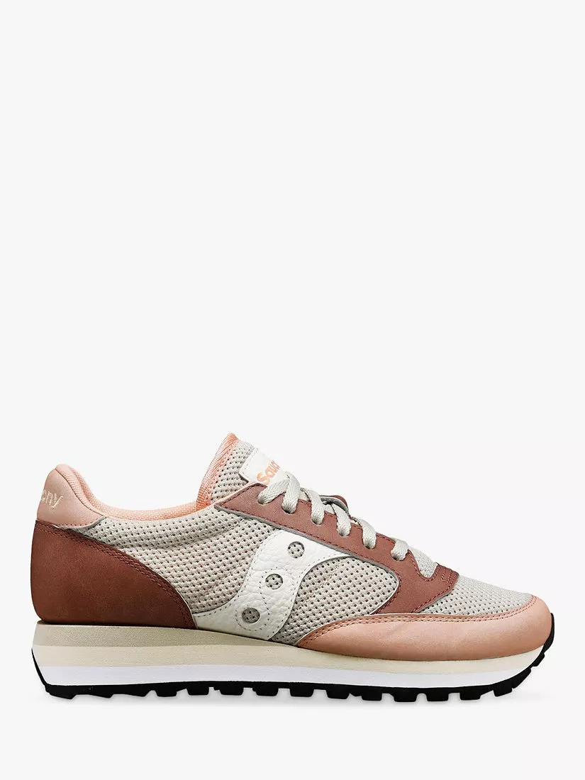 Saucony Jazz Triple Mesh Leather Blend Trainers Pink Multi