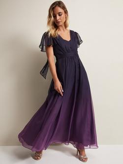 Phase Eight Selene Ombre Maxi Dress, Purple, Purple