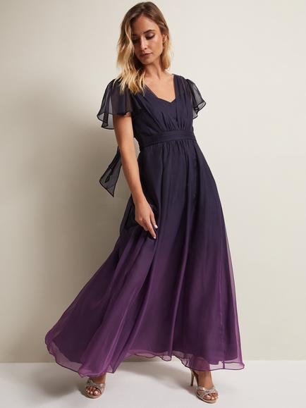 Phase Eight Selene Ombre Maxi Dress, Purple, Purple