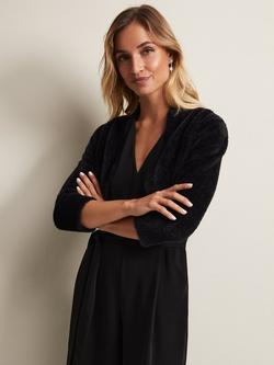 Phase Eight Fay Fluffy Bolero, Black, Black