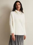 Phase Eight Natalia Roll Neck Jumper, Winter White