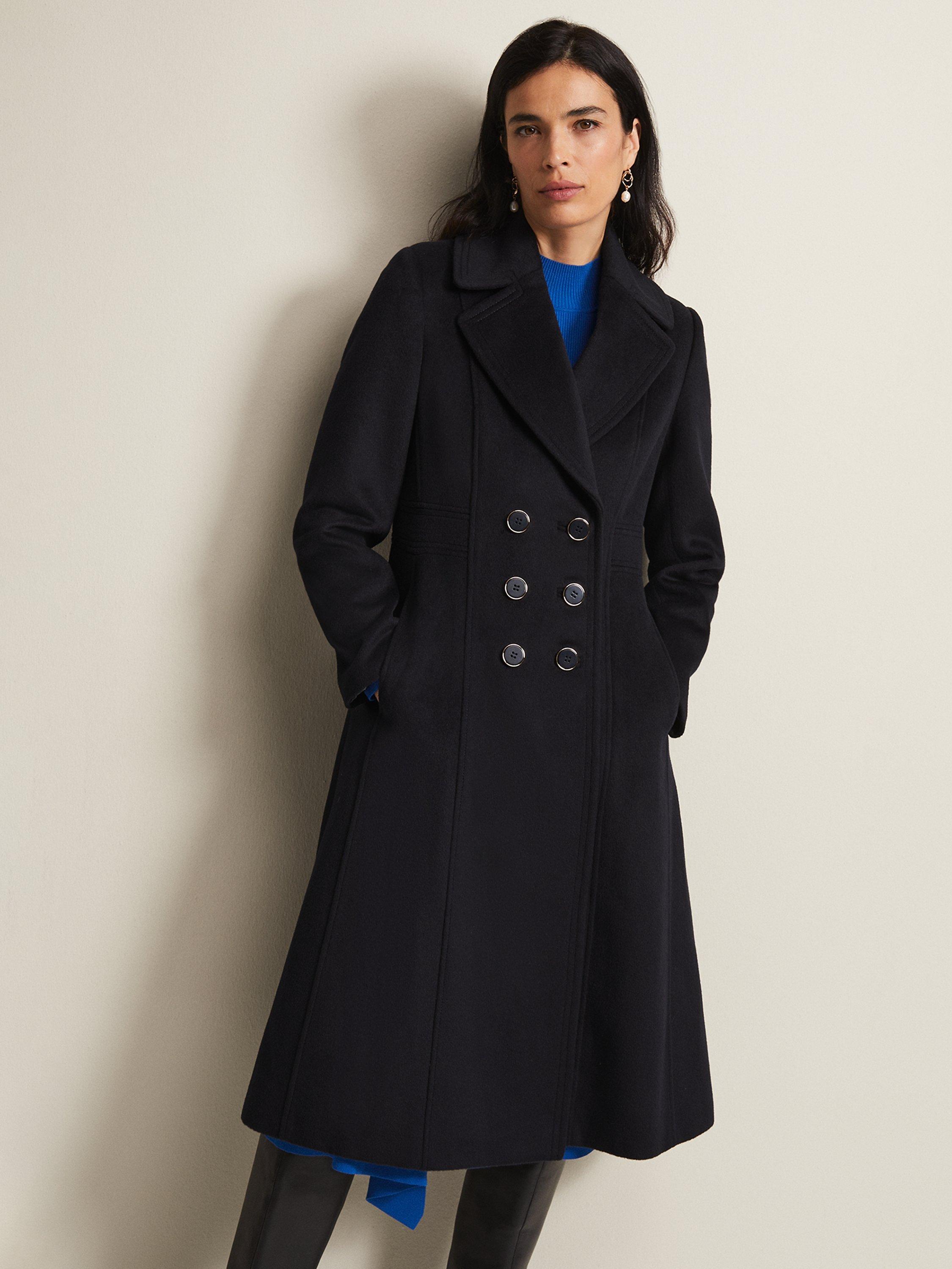 John lewis navy coat hotsell