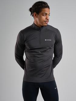 Montane Dart XT Thermal Zip Neck Long Sleeved Top, Midnight Grey