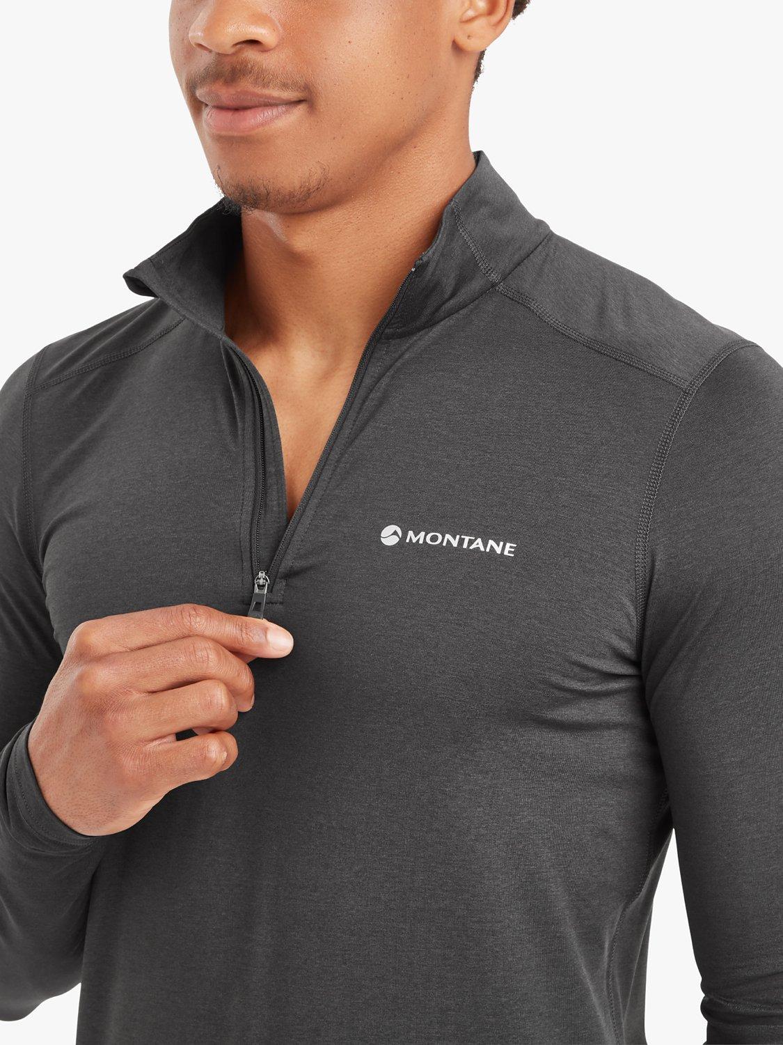 Product image 5 of 5, which shows Montane Dart XT Thermal Zip Neck Long Sleeved Top, Midnight Grey, S