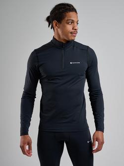 Montane Dart XT Thermal Zip Neck Long Sleeved Top, Black
