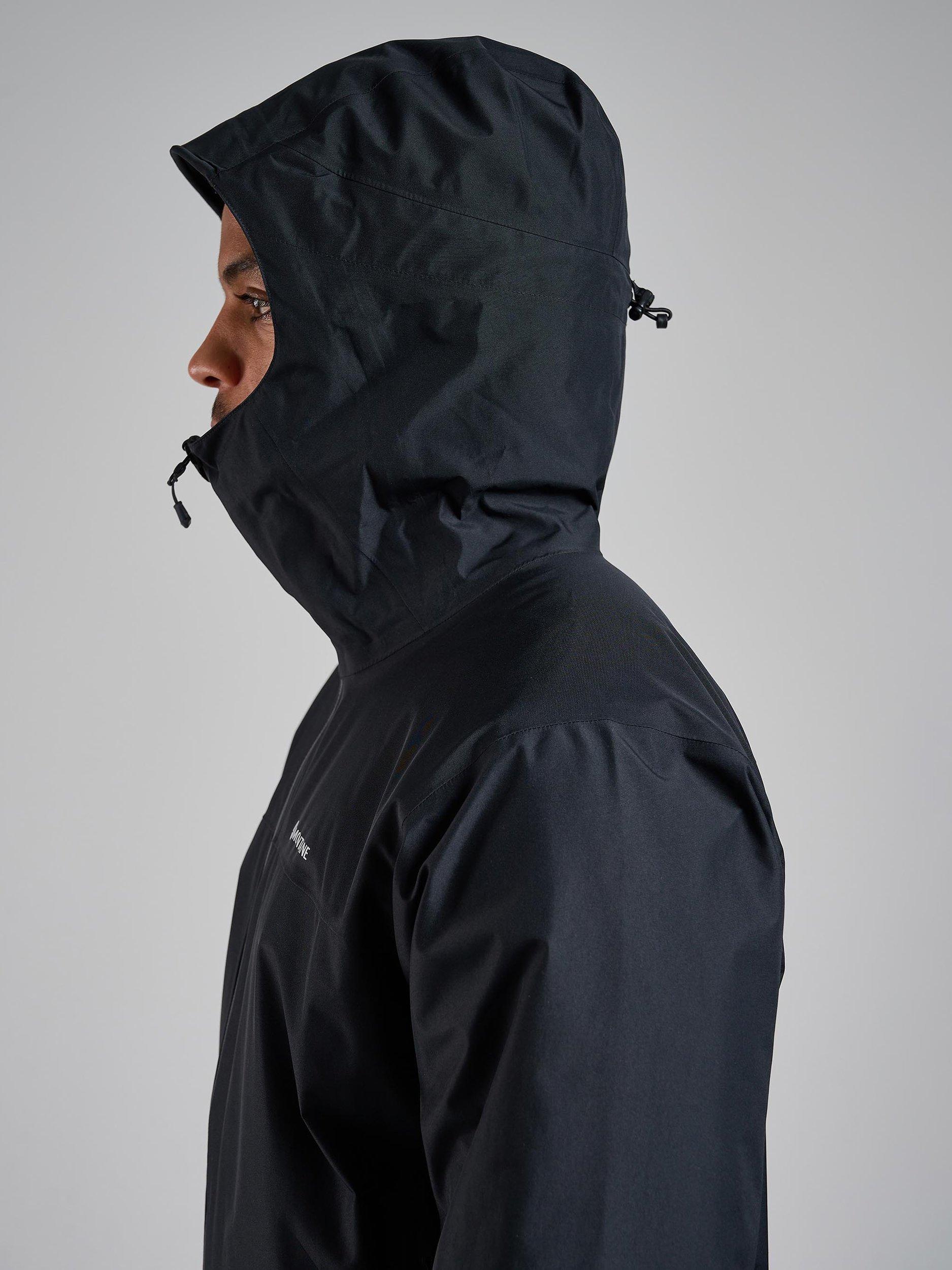 Product image 3 of 4, which shows Montane Spirit Men's Gore-Tex Waterproof Jacket, Black, S