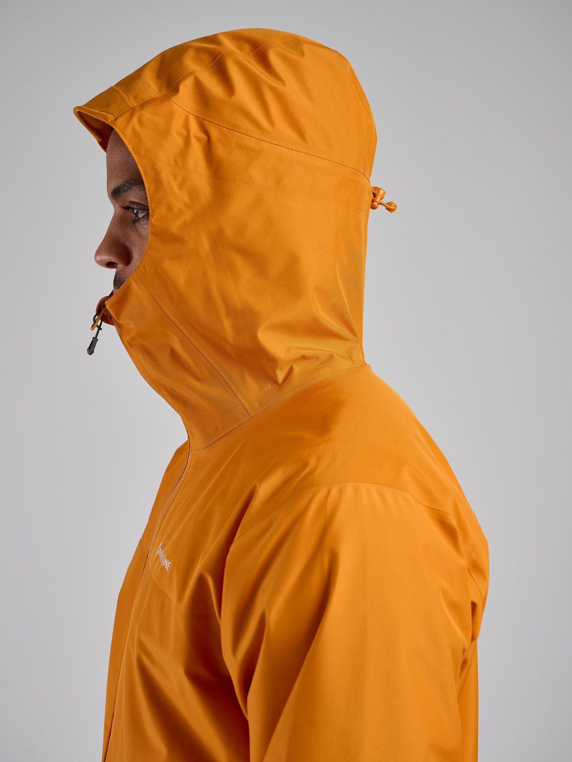 Product image 2 of 9, which shows Montane Spirit Men's Gore-Tex Waterproof Jacket, Flame Orange, S