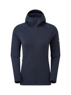 Montane Fury Full Zip Fleece Hoodie, Eclipse Blue
