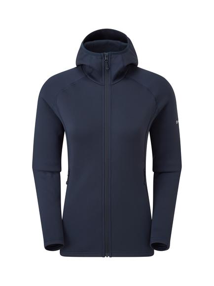 Montane Fury Full Zip Fleece Hoodie, Eclipse Blue