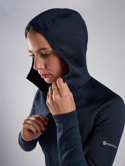 Montane Fury Full Zip Fleece Hoodie - view 2, Eclipse Blue