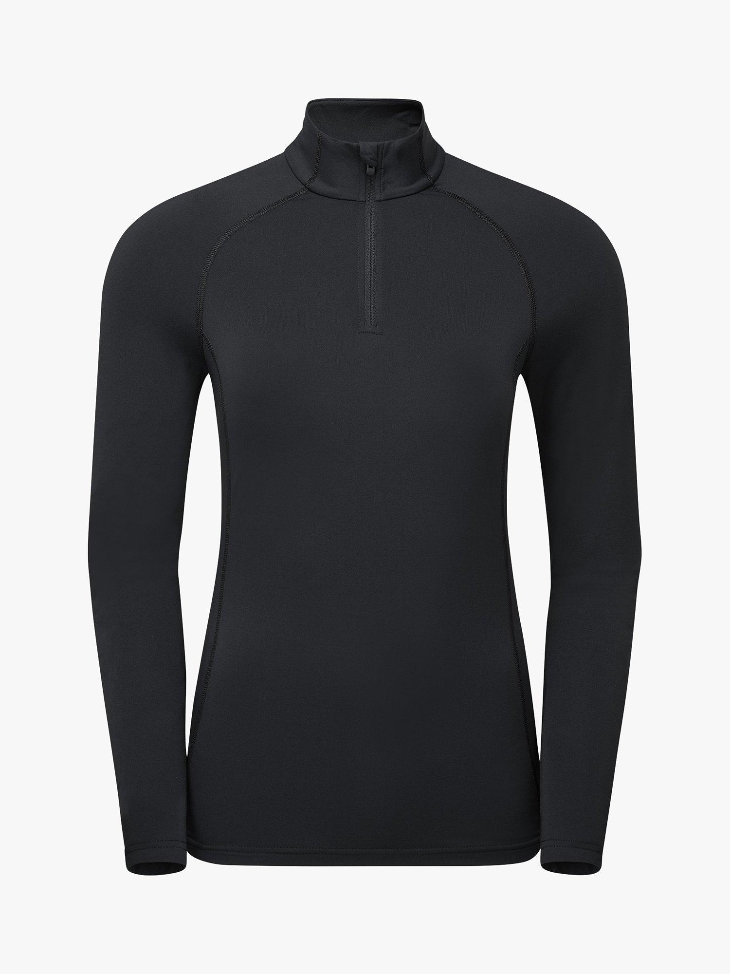 Product image 3 of 4, which shows Montane Dart XT Thermal Zip Neck Long Sleeved Top, Black, 8