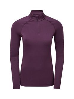 Montane Dart XT Thermal Zip Neck Long Sleeved Top, Saskatoon Berry