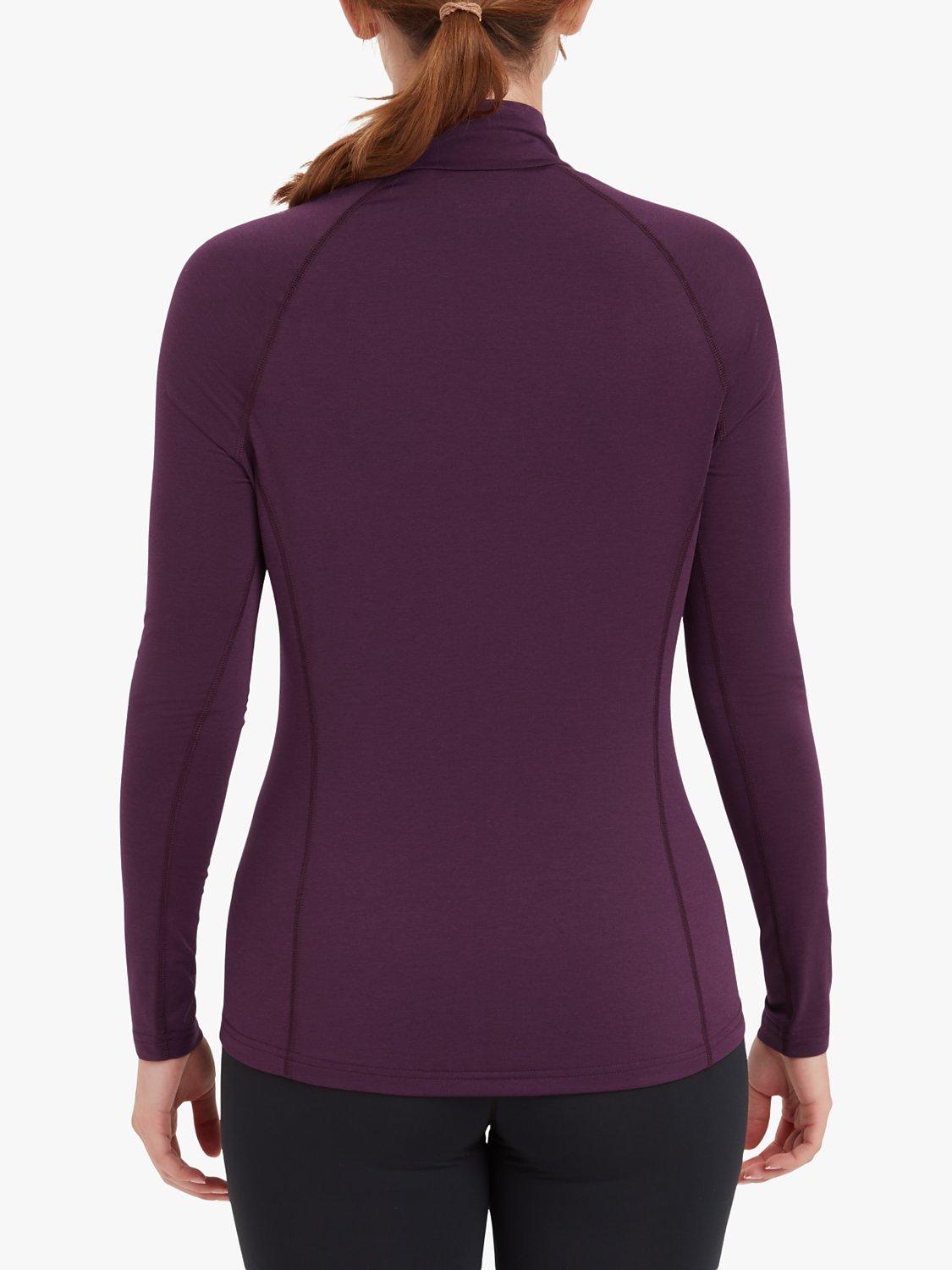 Product image 2 of 4, which shows Montane Dart XT Thermal Zip Neck Long Sleeved Top, Saskatoon Berry, 8