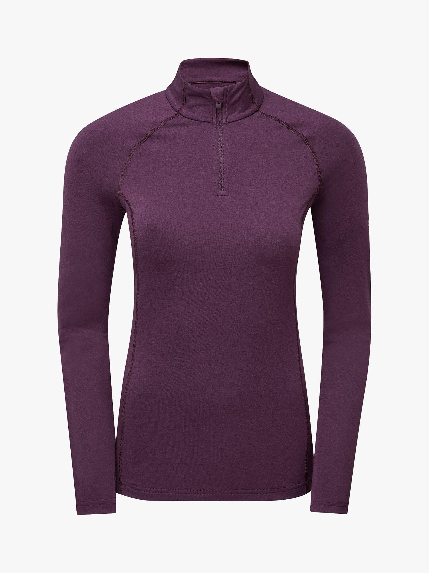 Product image 3 of 4, which shows Montane Dart XT Thermal Zip Neck Long Sleeved Top, Saskatoon Berry, 8