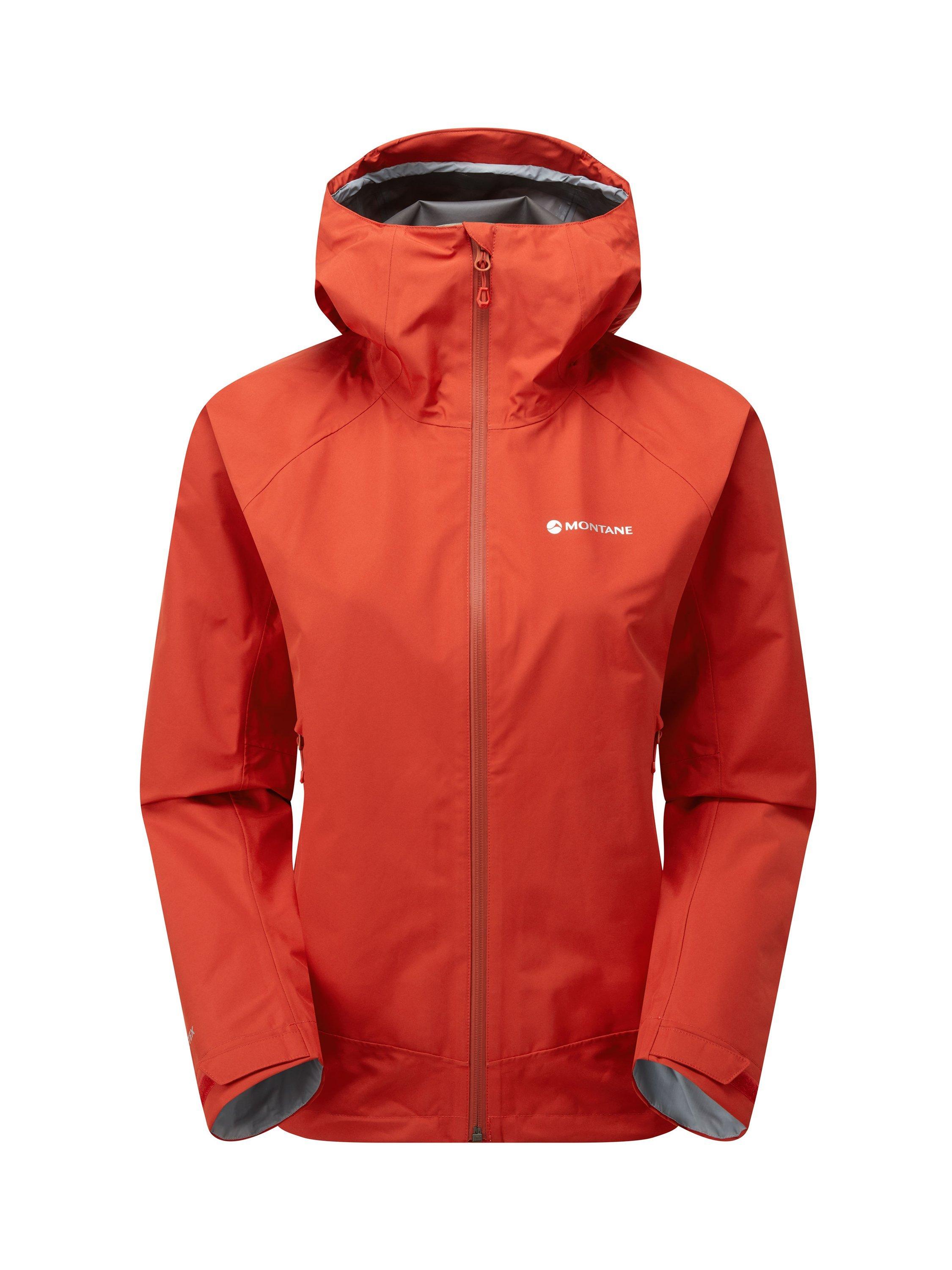 Product image 1 of 7, which shows Montane Spirit Women's Gore-Tex Waterproof Jacket, Saffron Red, 8