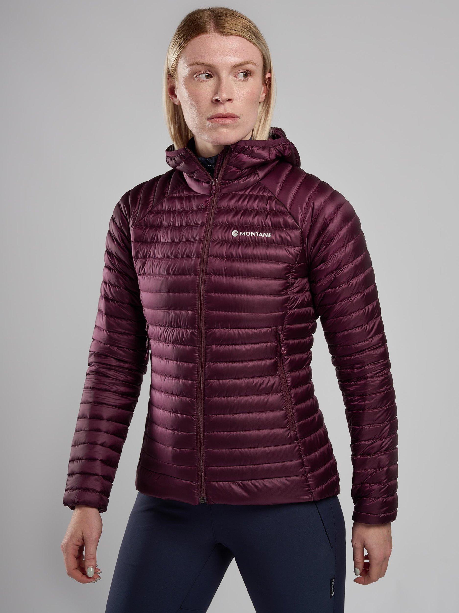 Product image 8 of 9, which shows Montane Anti-Freeze Lite Women's Recycled Packable Down Jacket, Saskatoon Berry, 8