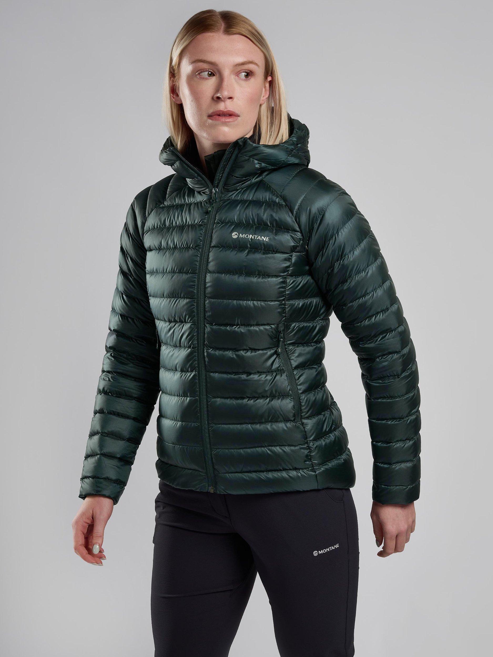 Product image 10 of 10, which shows Montane Anti-Freeze Women's Recycled Packable Down Jacket, Deep Forest, 8
