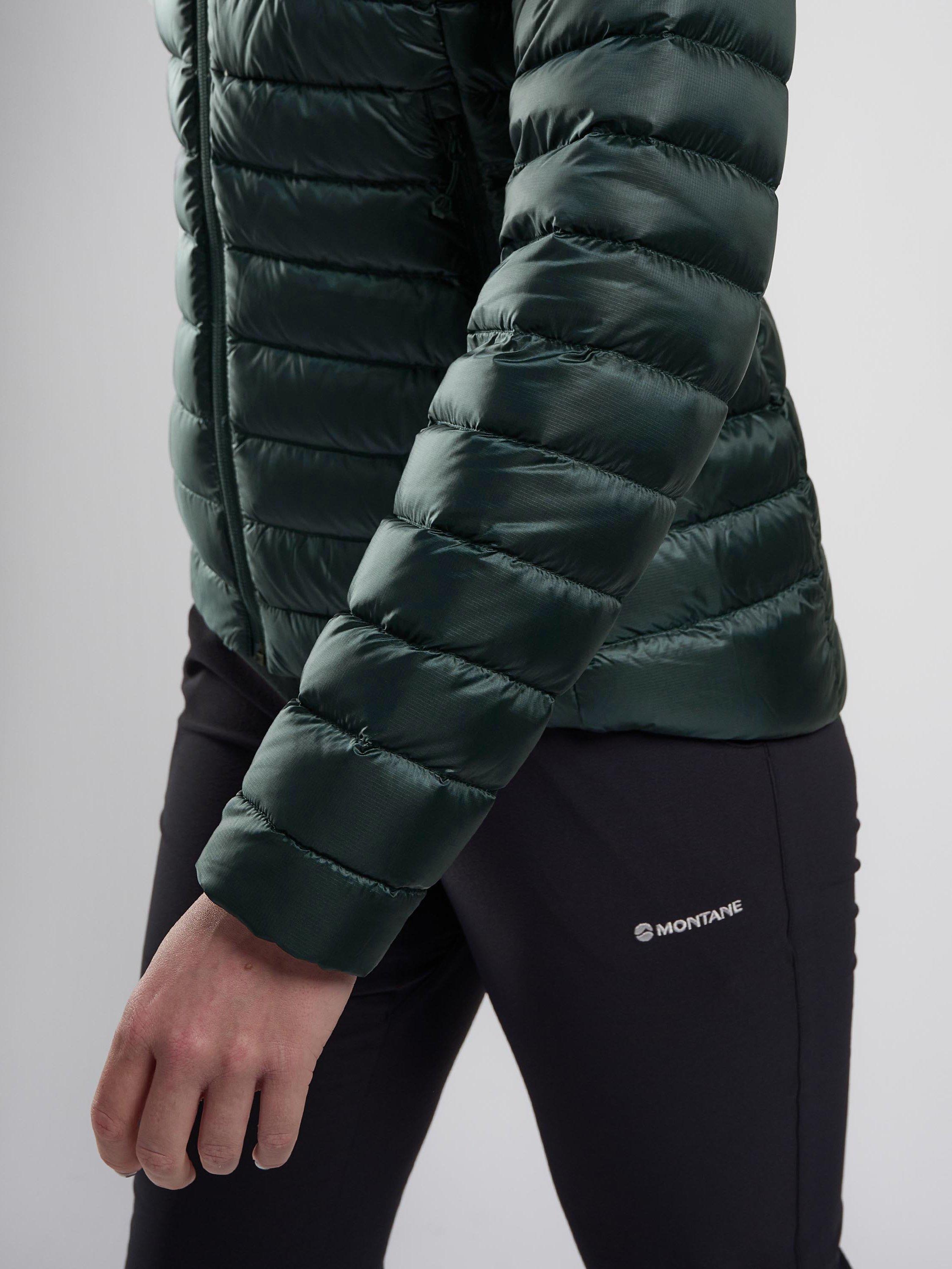 Product image 3 of 10, which shows Montane Anti-Freeze Women's Recycled Packable Down Jacket, Deep Forest, 8