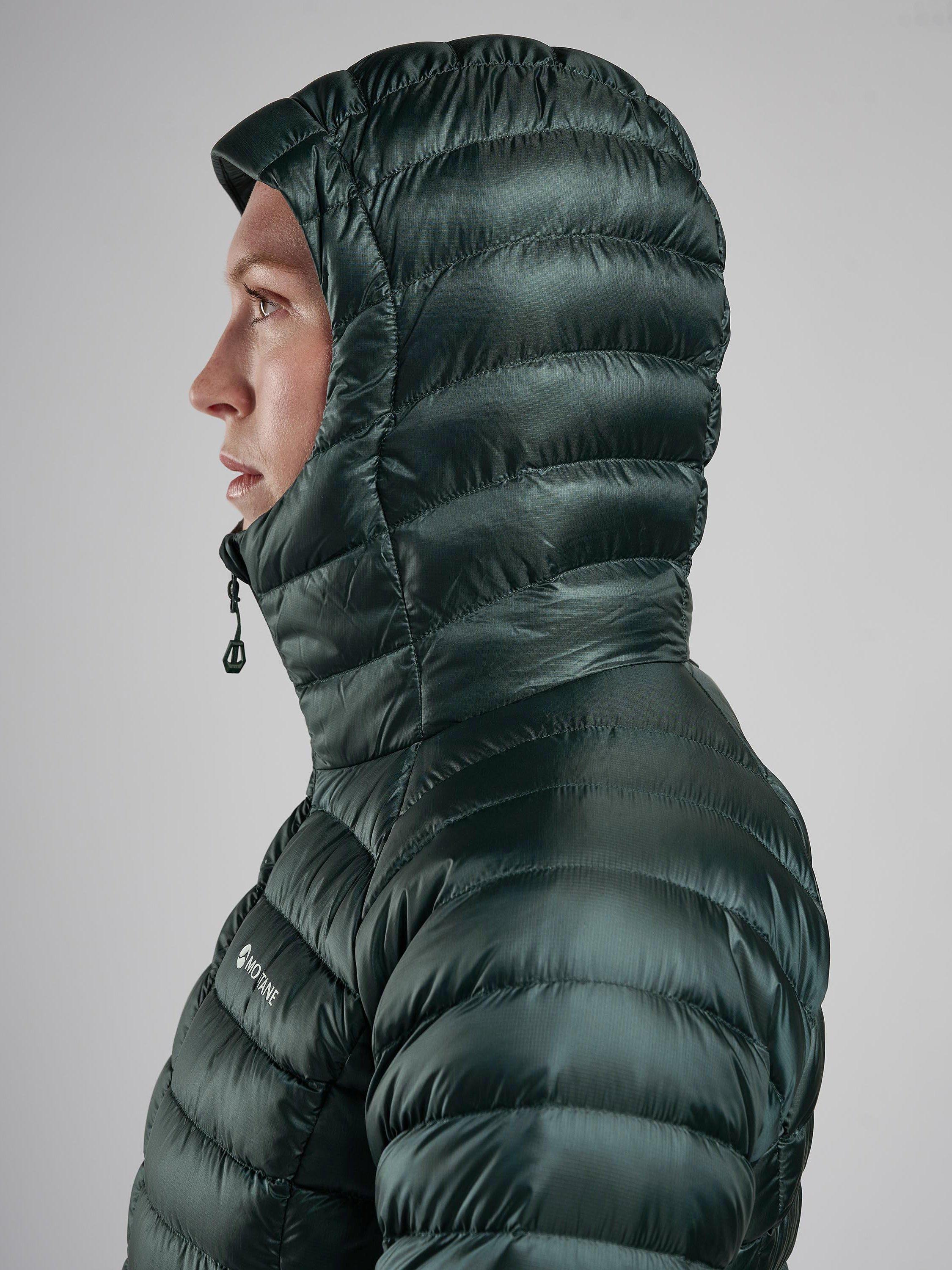 Product image 8 of 10, which shows Montane Anti-Freeze Women's Recycled Packable Down Jacket, Deep Forest, 8