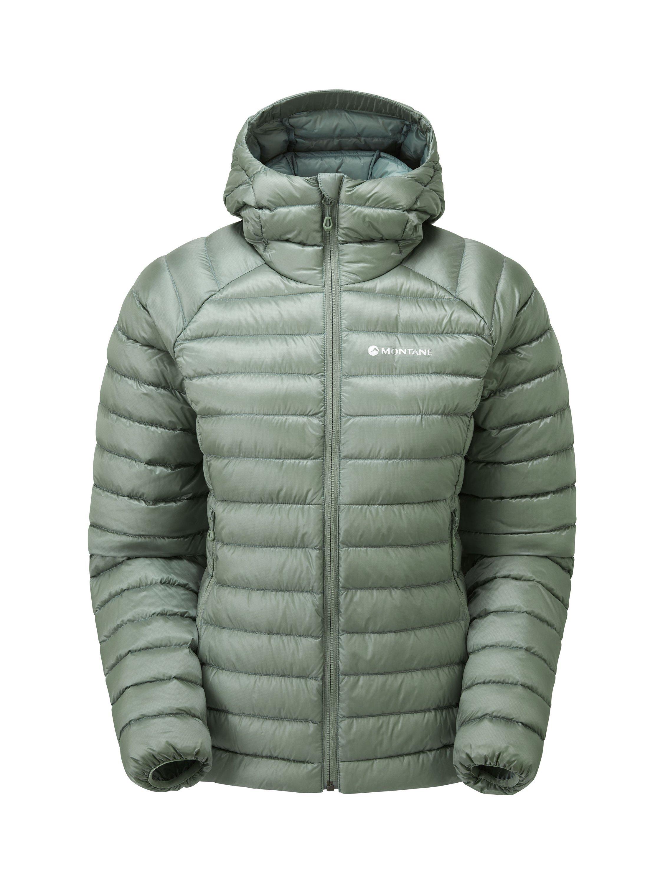 Product image 3 of 10, which shows Montane Anti-Freeze Women's Recycled Packable Down Jacket, Pale Sage, 8