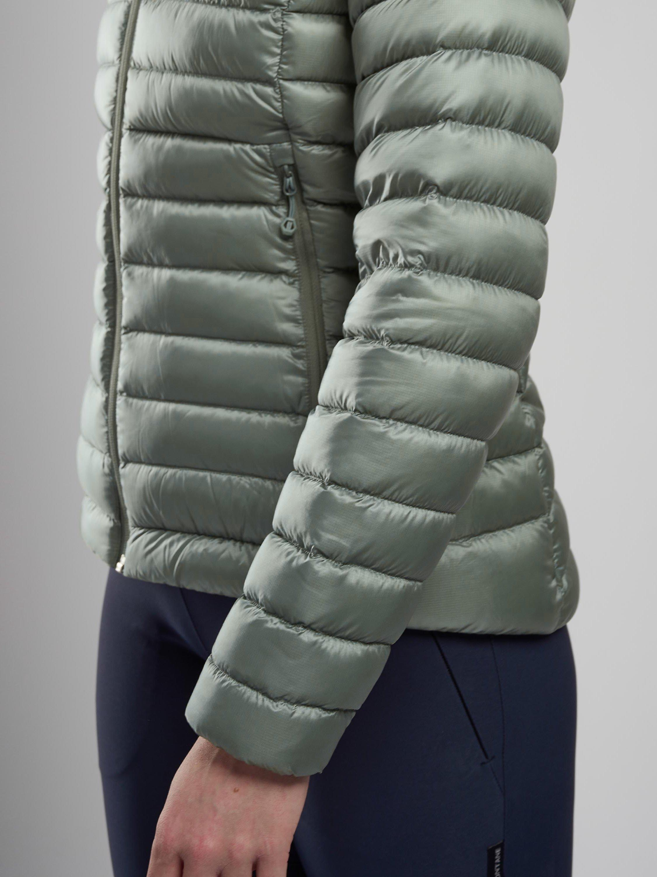 Product image 5 of 10, which shows Montane Anti-Freeze Women's Recycled Packable Down Jacket, Pale Sage, 8