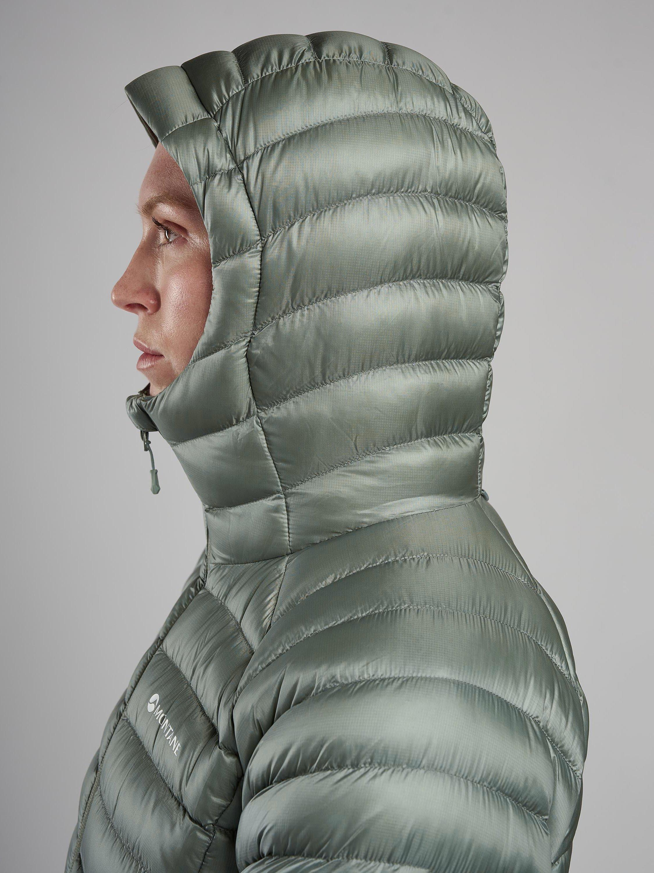Product image 8 of 10, which shows Montane Anti-Freeze Women's Recycled Packable Down Jacket, Pale Sage, 8