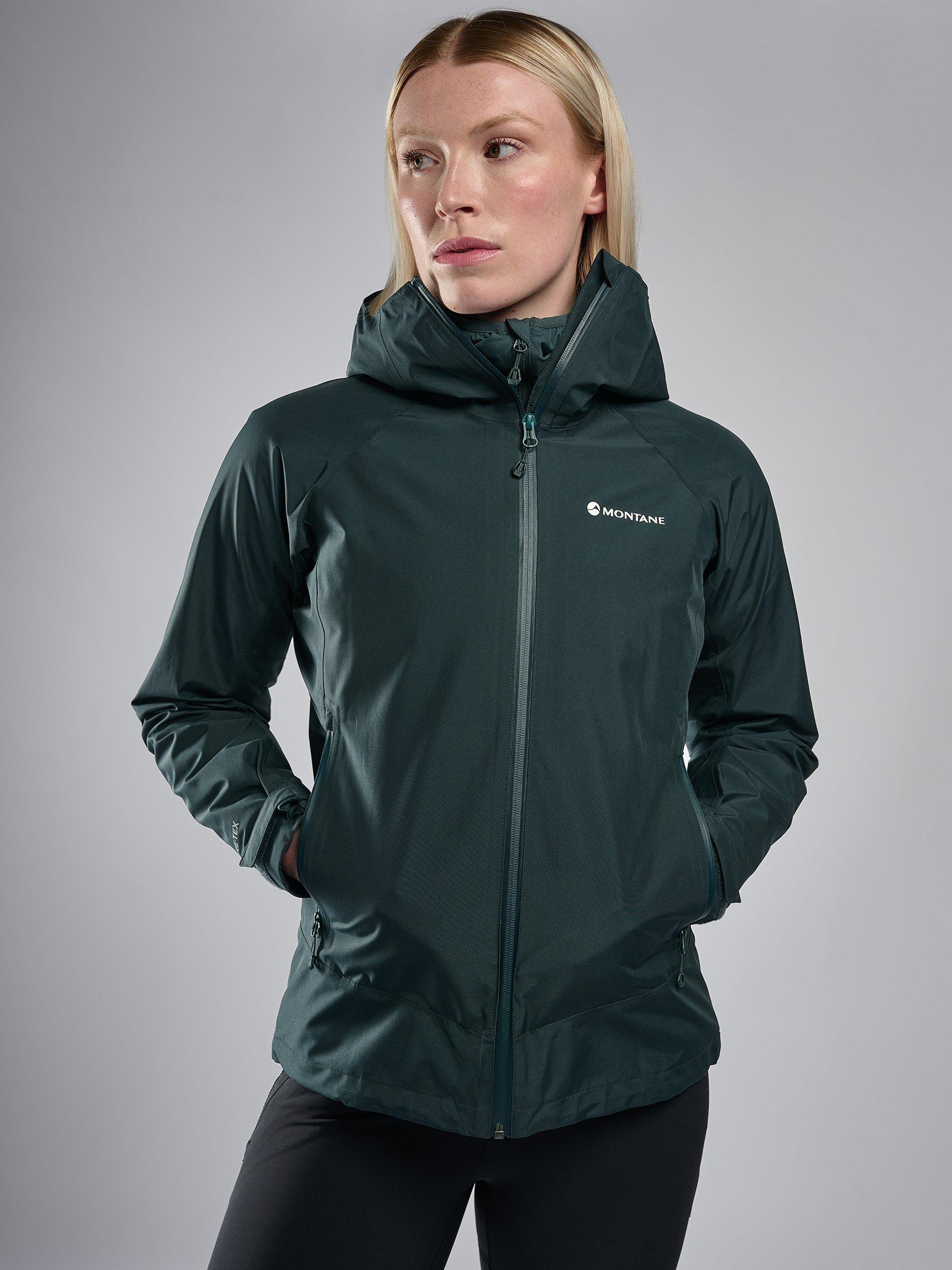 Product image 2 of 6, which shows Montane Spirit Women's Gore-Tex Waterproof Jacket, Deep Forest, 8