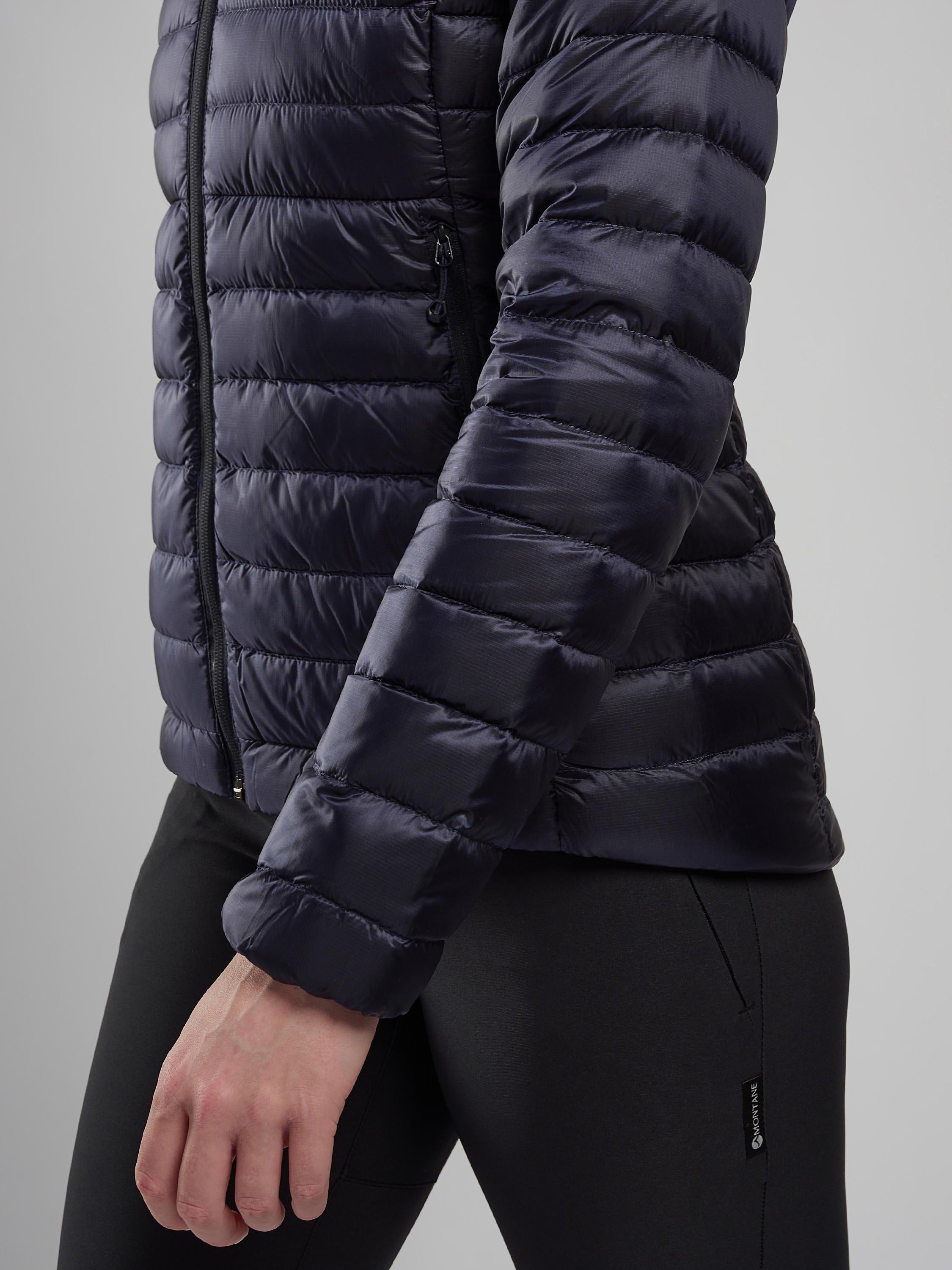 Product image 2 of 9, which shows Montane Anti-Freeze Women's Recycled Packable Down Jacket, Eclipse Blue, 8