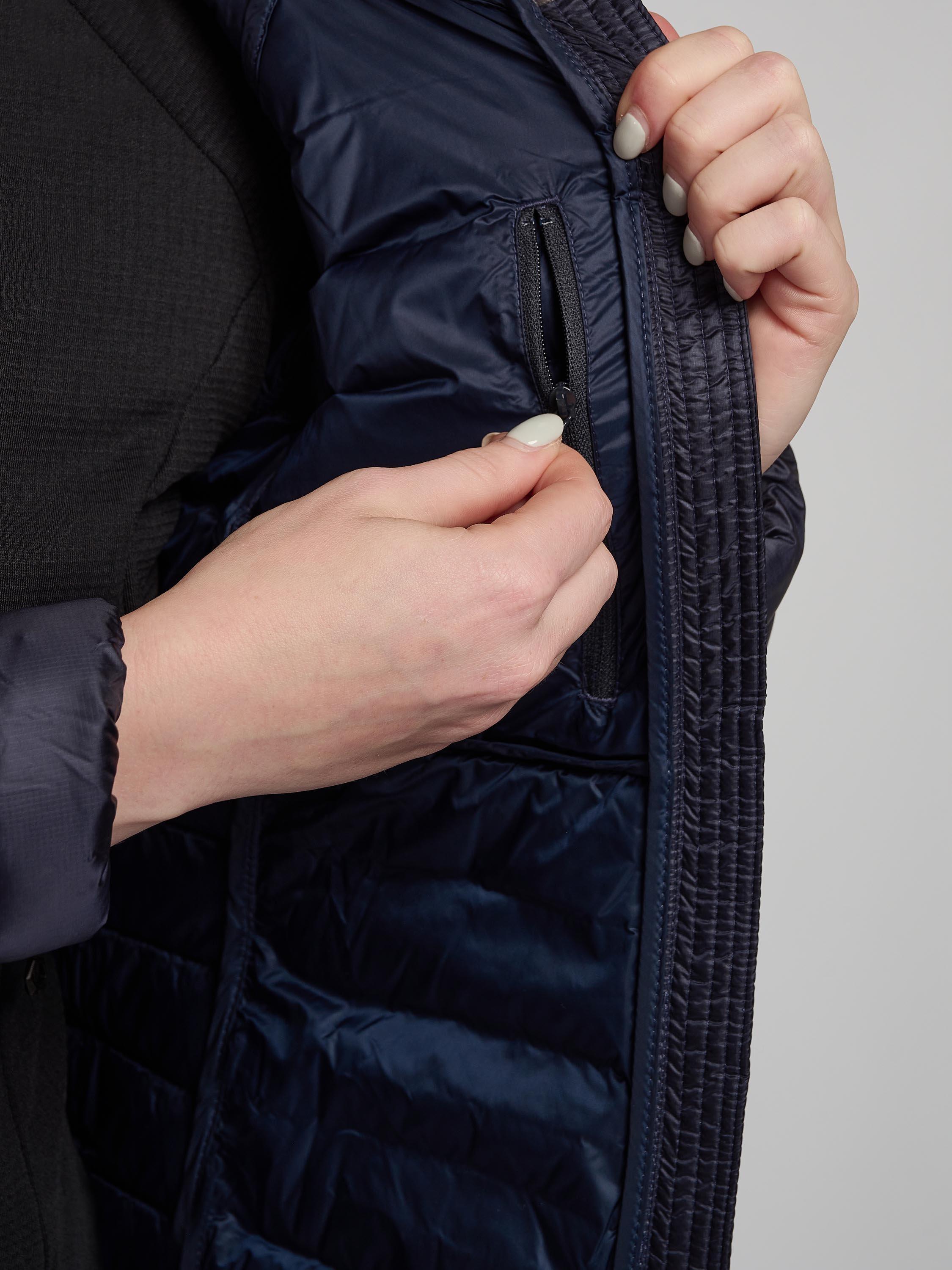 Product image 6 of 9, which shows Montane Anti-Freeze Women's Recycled Packable Down Jacket, Eclipse Blue, 8
