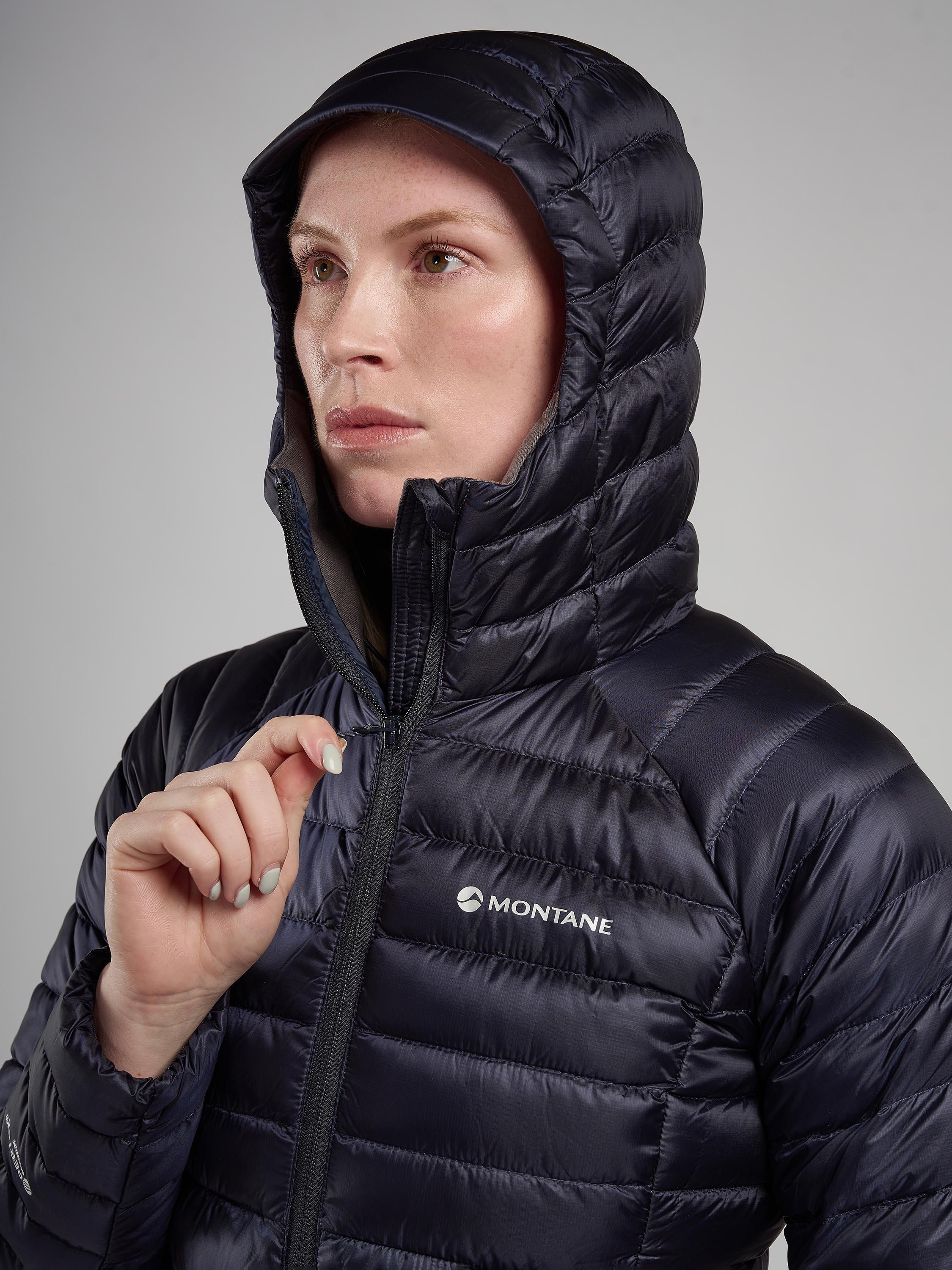 Product image 7 of 9, which shows Montane Anti-Freeze Women's Recycled Packable Down Jacket, Eclipse Blue, 8