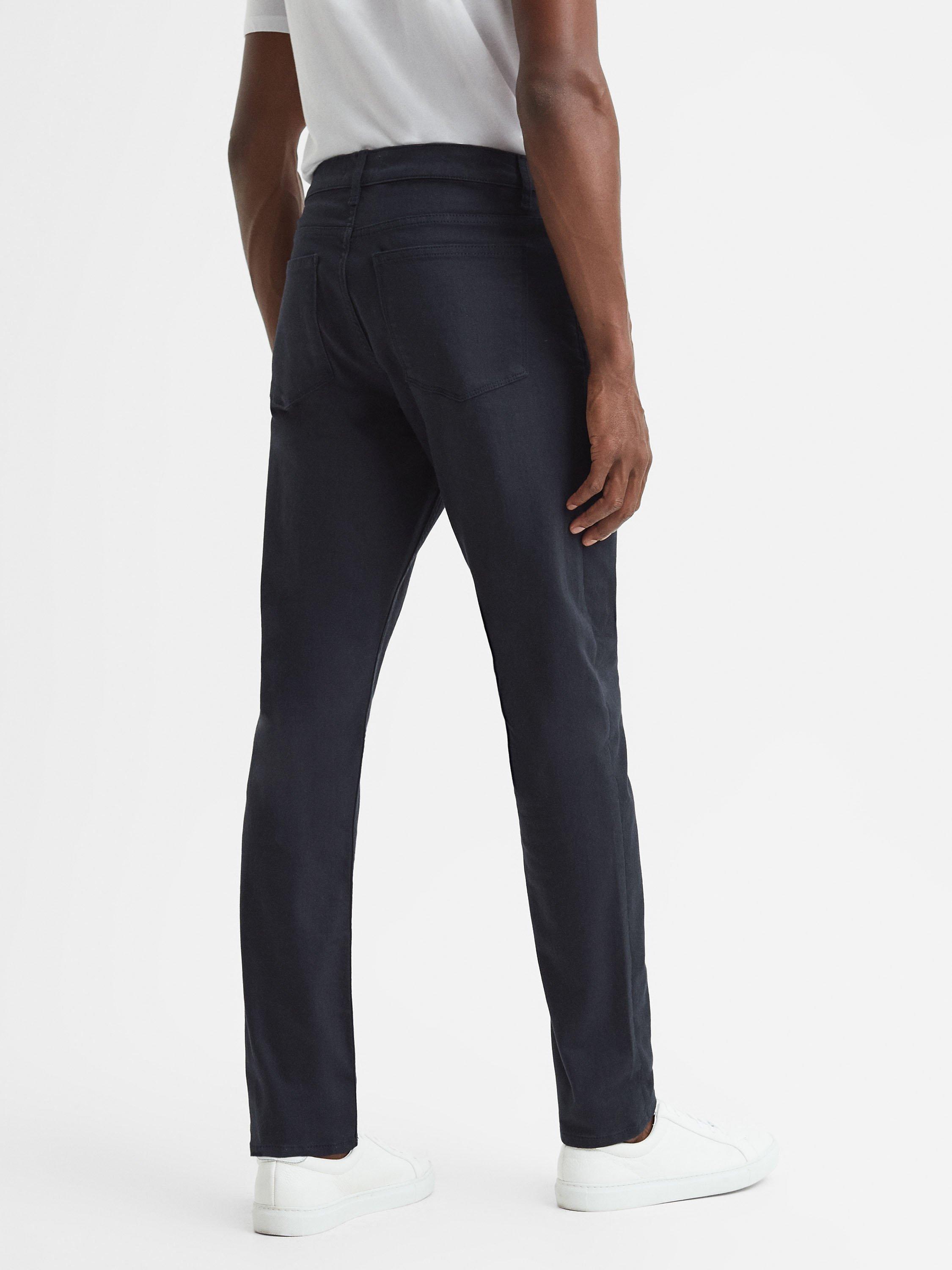 Product image 2 of 5, which shows Reiss Deep Slim Fit Jeans, Indigo, 28R
