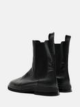 HUSH Aaliyah Leather Chelsea Boots, Black