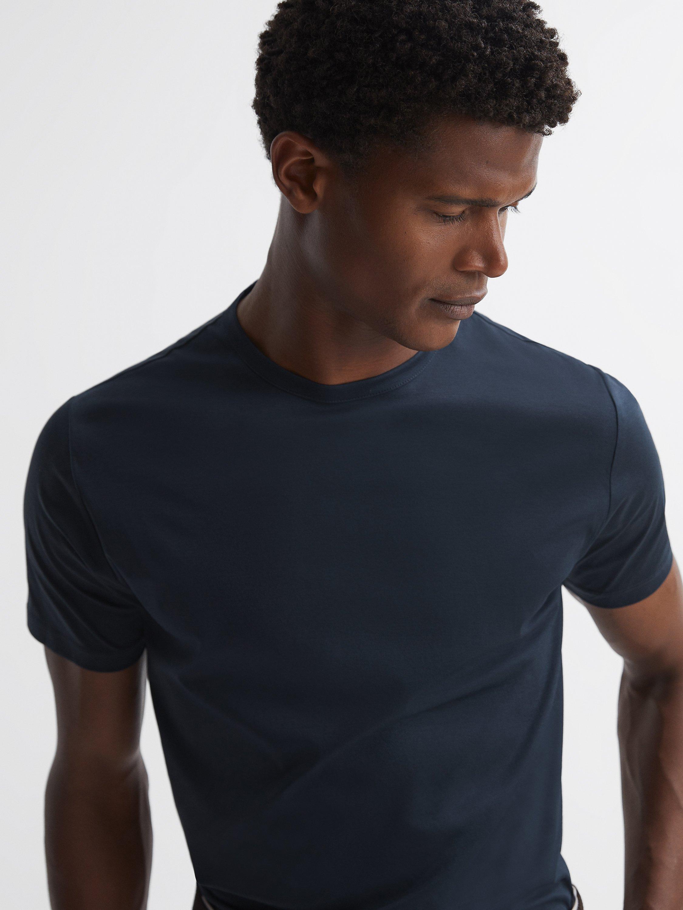 Reiss Capri Slim Fit T-Shirt, Navy