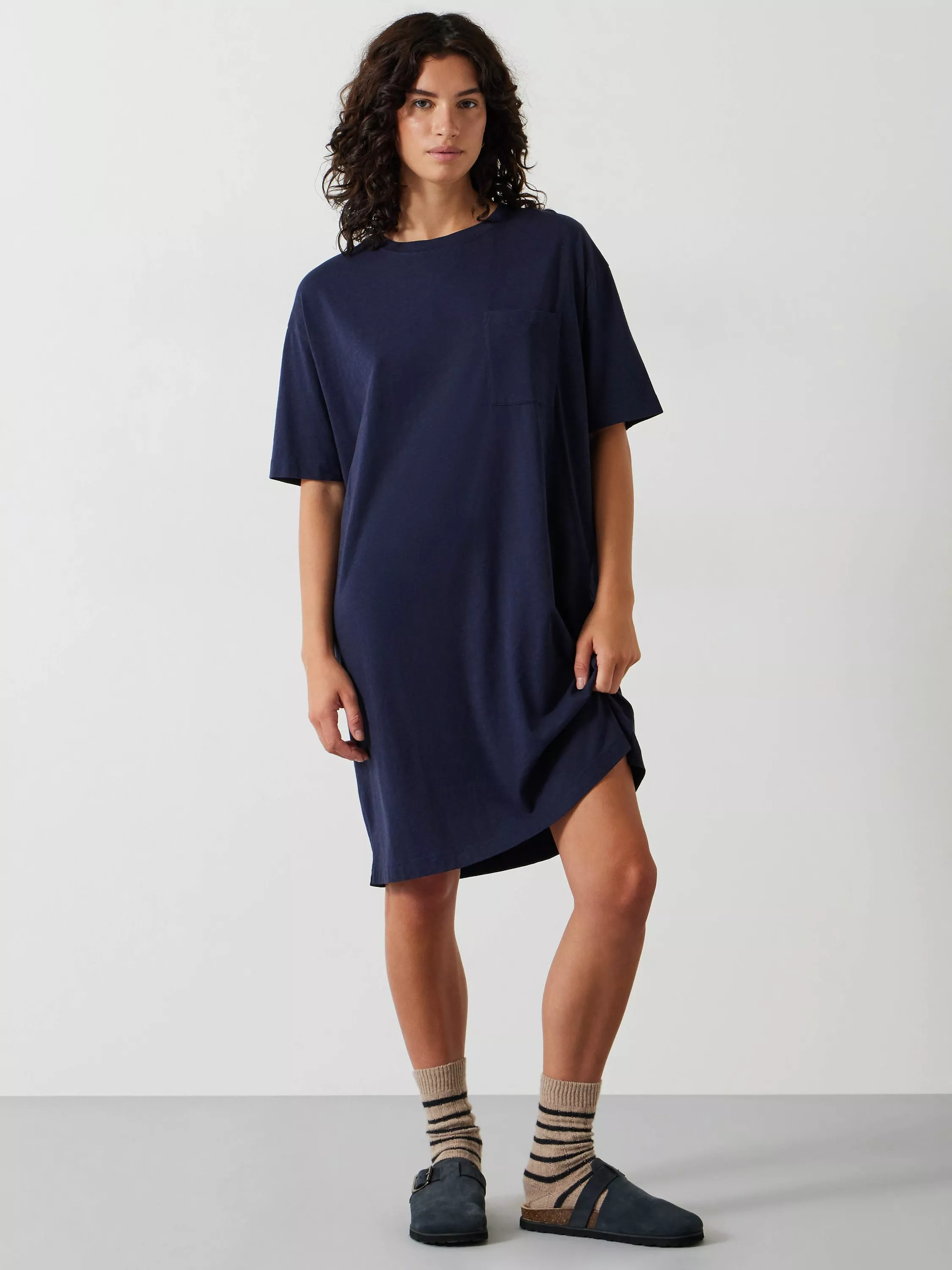 HUSH Oriel Night Tee, Midnight Navy