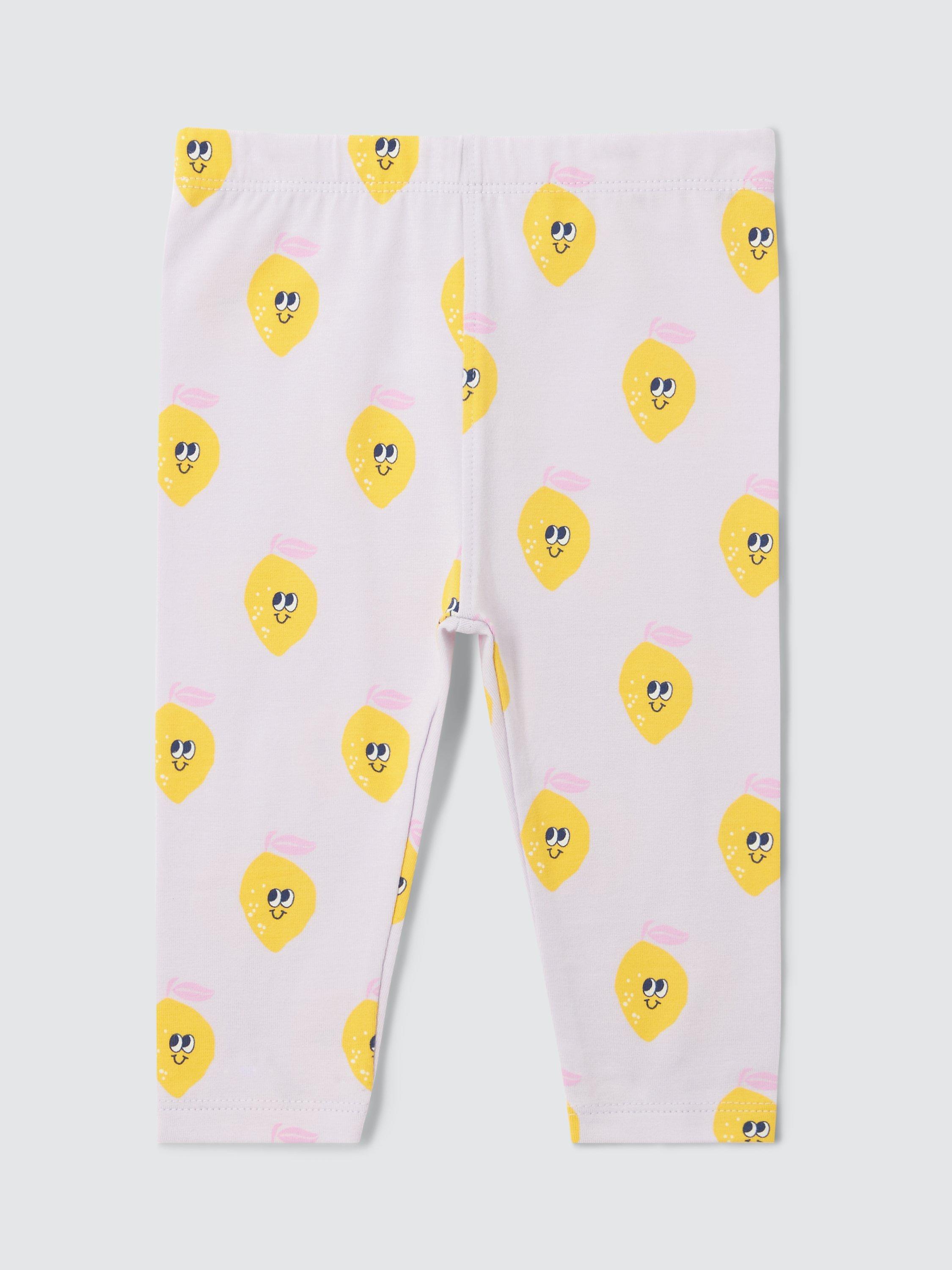 John Lewis ANYDAY Baby Lemon Print Leggings, Multi