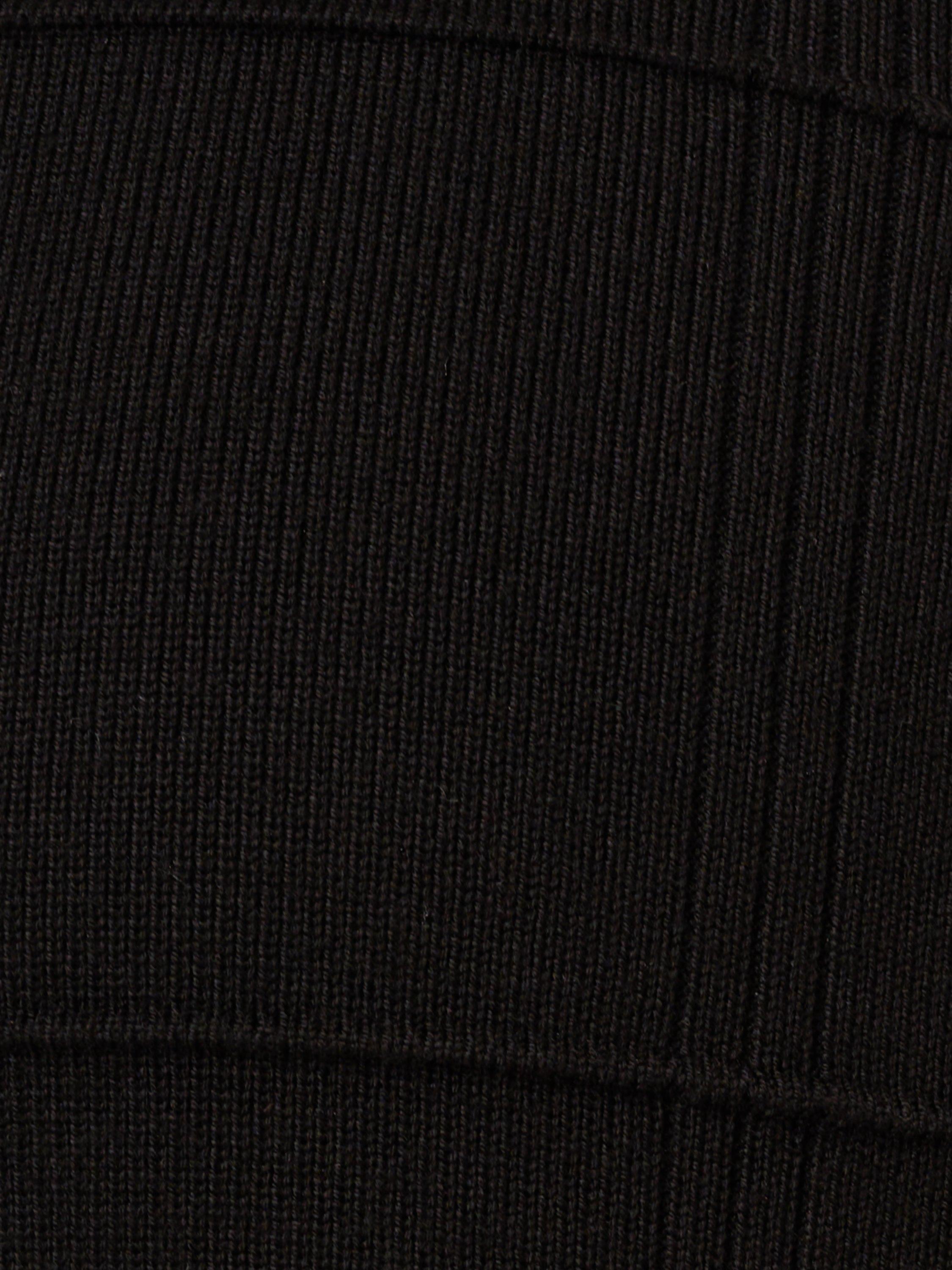 Product image 4 of 4, which shows Adrianna Papell Button Front Tipped Sweater, Black/Cream, L