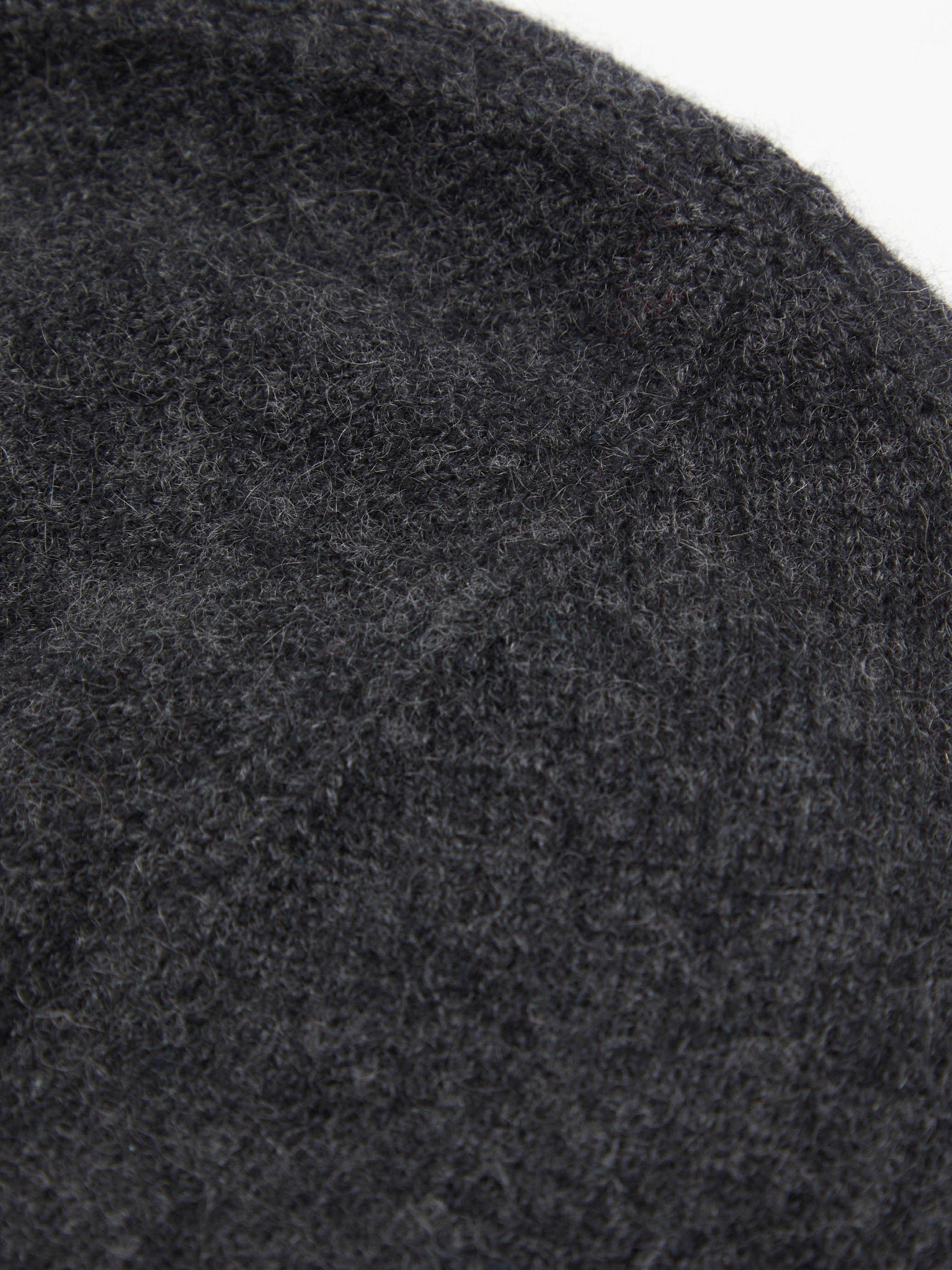 Product image 3 of 4, which shows HUSH Cashmere Beanie Hat, Charcoal Marl, One Size