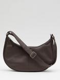 HUSH Marcia Leather Banana Bag, Chocolate