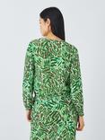 John Lewis ANYDAY Solare Print Shirt Top, Green/Multi