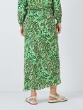 John Lewis ANYDAY Solare Print Sarong Skirt, Green/Multi