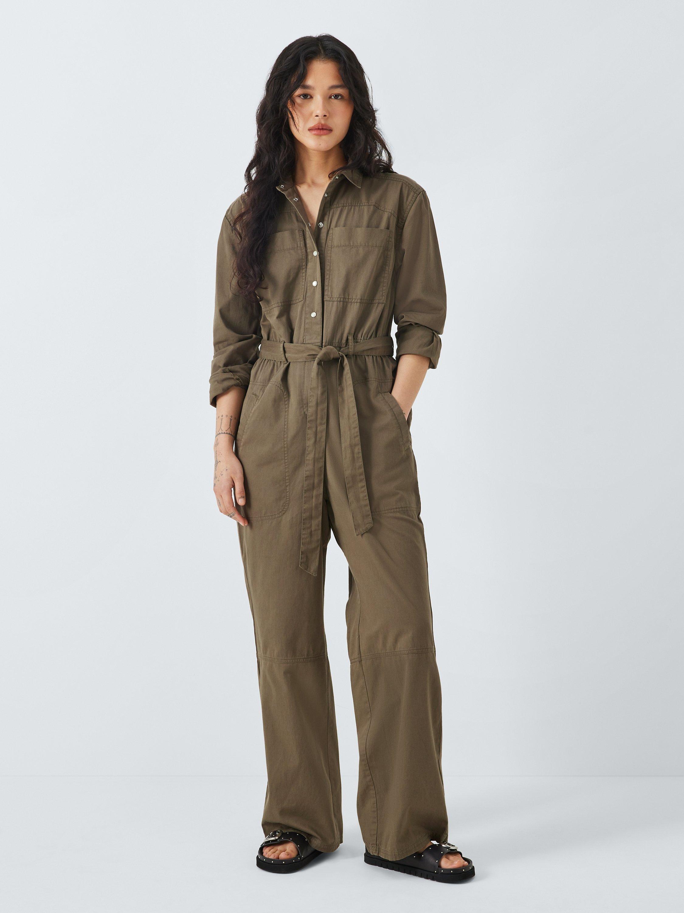 AND/OR Bethany Utility Jumpsuit, Khaki