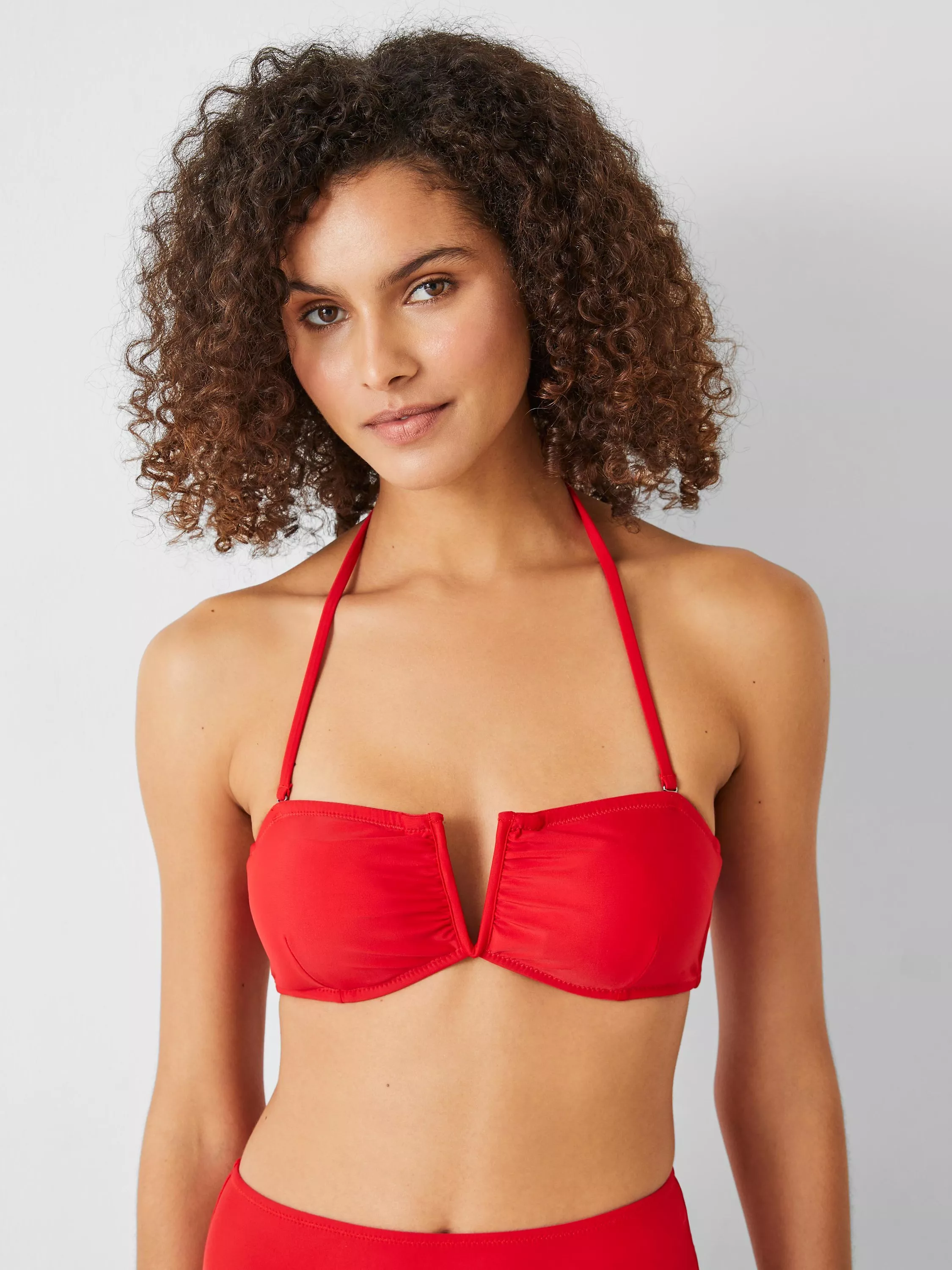 HUSH Billie Bandeau Bikini Top, Redcoat