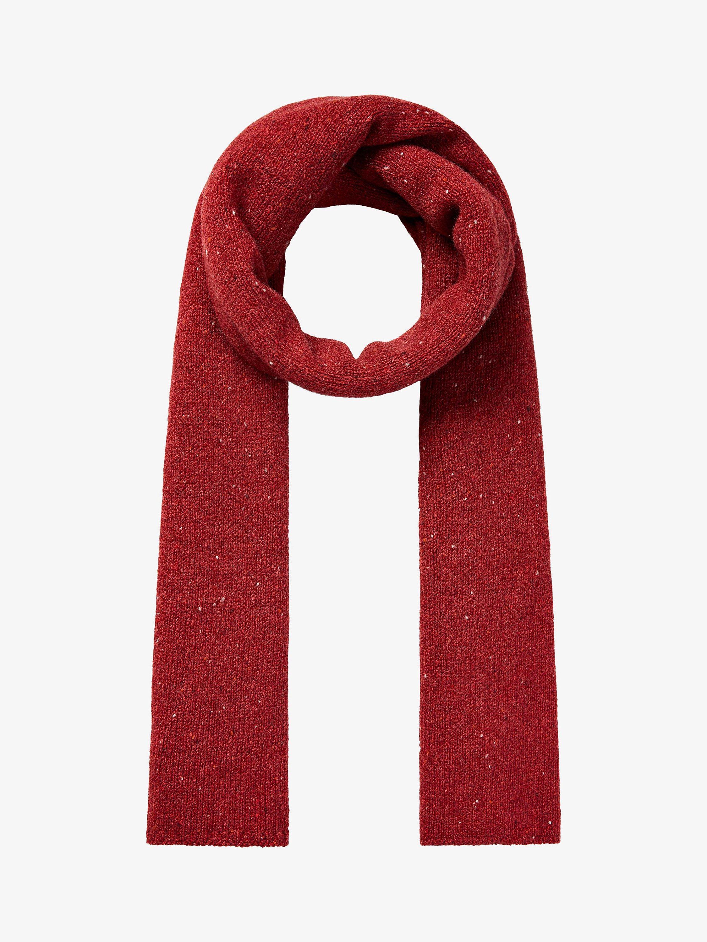 Brora Cashmere Donegal Scarf, Henna, One Size