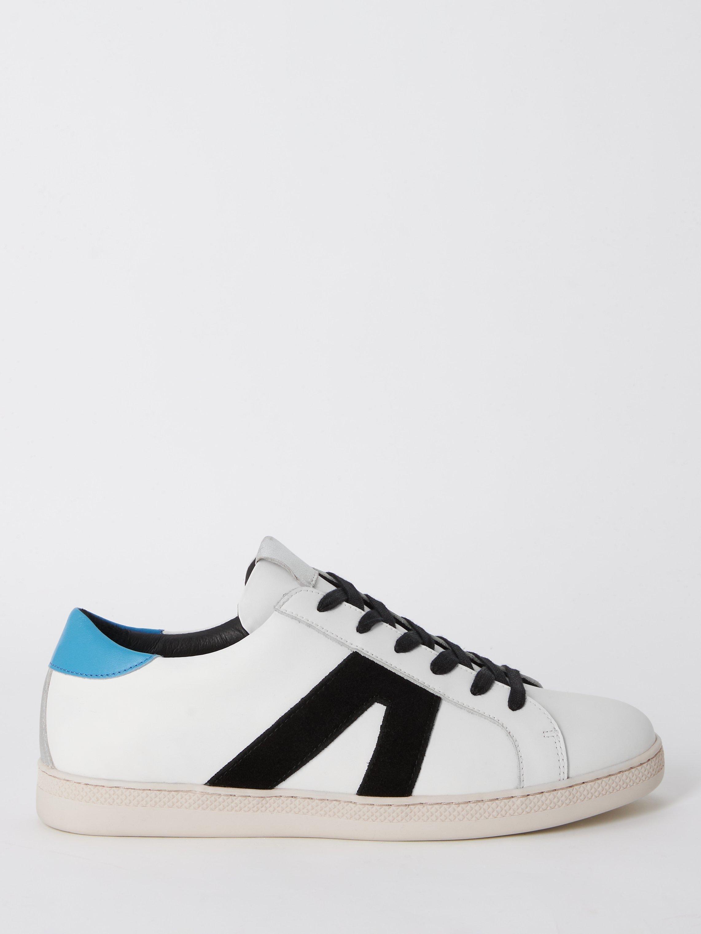 AND/OR Elenor Leather Colour Block Cupsole Trainers