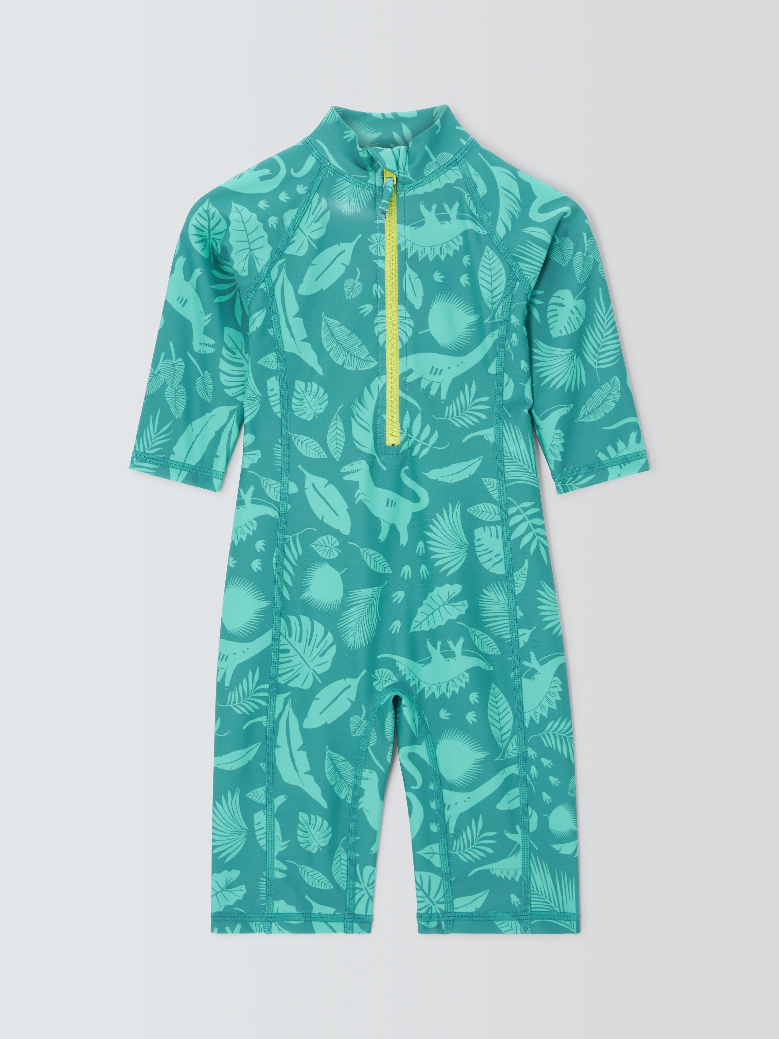 John Lewis Kids' Dinosaur Print Sunpro, Green