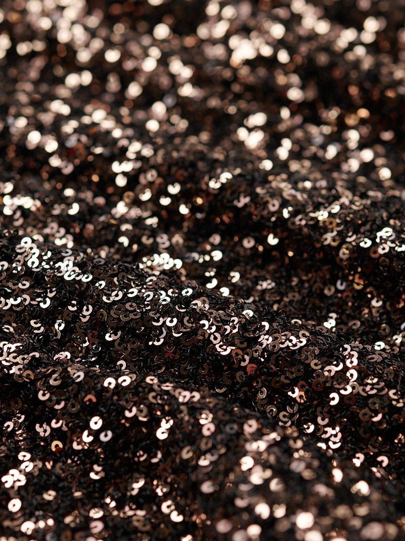 Product image 3 of 7, which shows Superdry Sleeveless Sequin A Line Mini Dress, Bronze Mega Sequin, 10