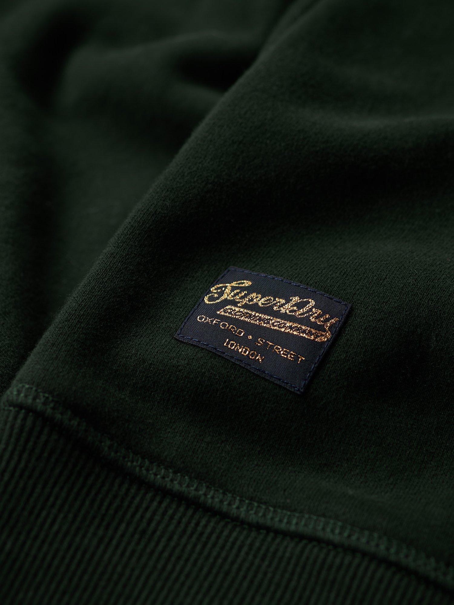 Product image 3 of 5, which shows Superdry Luxe Metallic Logo Jersey Dress, Academy Dark Green, 14