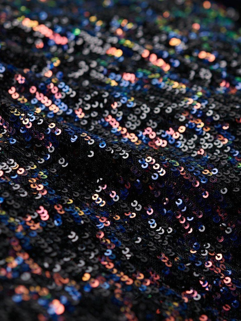 Product image 3 of 6, which shows Superdry Backless Sequin Midi Dress, Midnight, 8